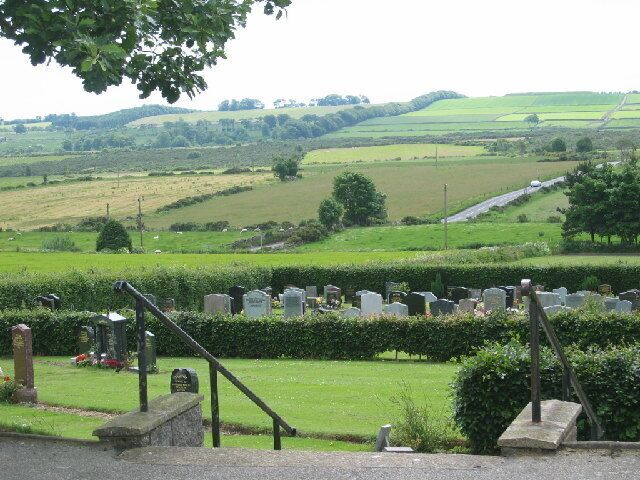 View from Newhills cemetery. Looking south toward Kingswells from Newhills cemetery.