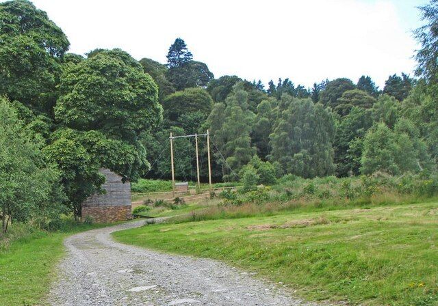 Giant swing at the PGL camp This activity area is part of the grounds of the historic Dalguise House.