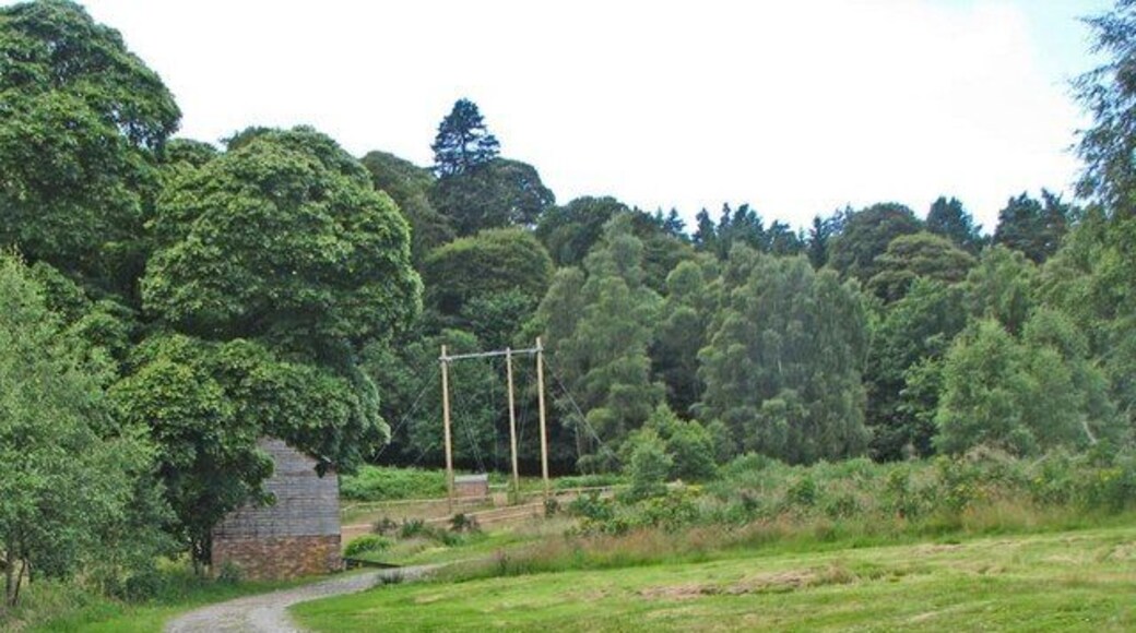 Giant swing at the PGL camp This activity area is part of the grounds of the historic Dalguise House.