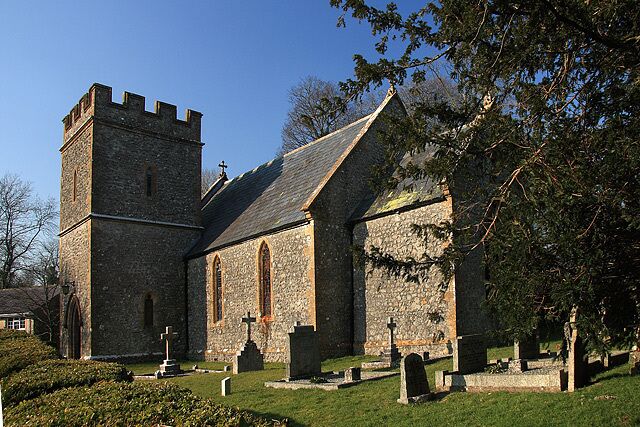 St John's parish church, Toller Whelme, Dorset, seen from the southeast