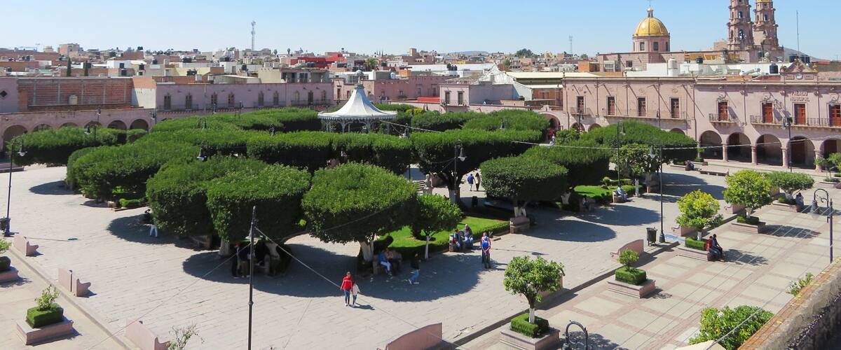 plaza of San Miguel el Alto, Jalisco, Mexico
