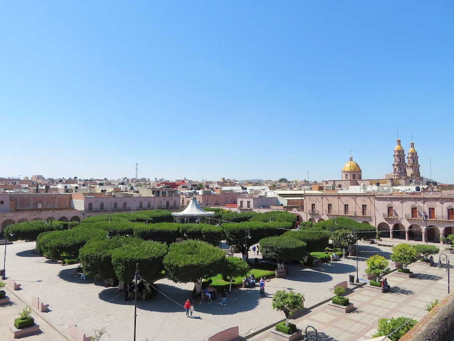 plaza of San Miguel el Alto, Jalisco, Mexico