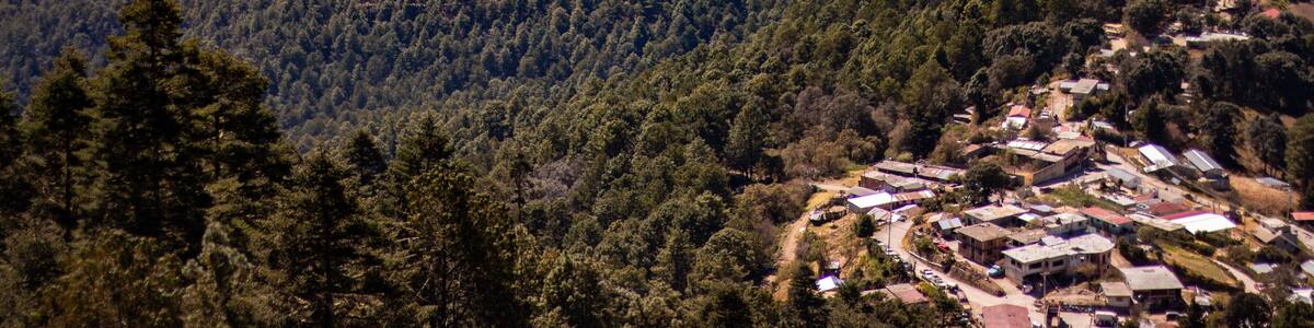 Paisaje - Mirador Benito Juárez, Oaxaca, México.