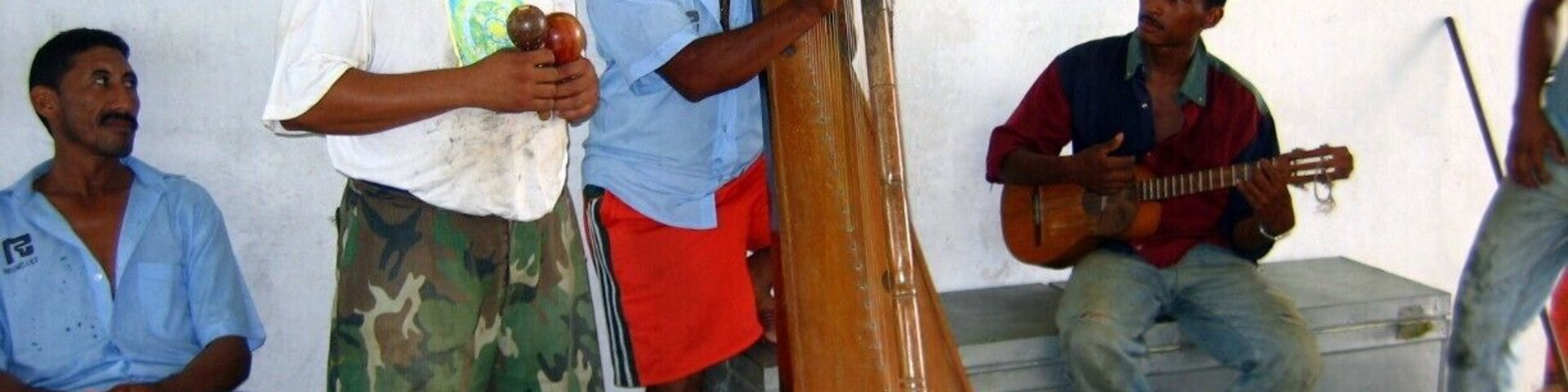 In the plains of Venezuela (Los Llanos) stay with Don Ramon and his family on their cattle ranch, Rancho Grande. He was one of the first to open his home to travelers, and he's the real thing. The ranch is located in Modulos de Mantecal, several hours north of the town of Mantecal, closer to Puerto Nutria. Rooms are simple, most are hammocks; all have shared bath. Treks out onto the plains on horseback or with Don Ramon in his pickup will include spotting anaconda, sloths, anteaters, capybara and cows of course. On other outings by boat you might spot the pink river dolphin. Really. This is Discovery Channel/Animal Planet stuff. Be sure to enjoy local llanera or joropo music. It's amazing what can be done with a harp!