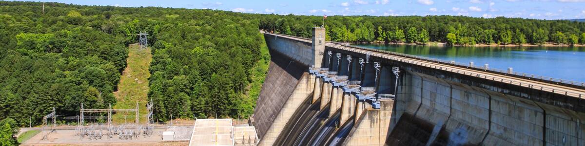Greers Ferry Lake Dam in Heber Springs, Arkansas