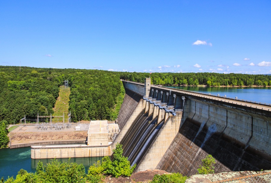 Greers Ferry Lake Dam in Heber Springs, Arkansas