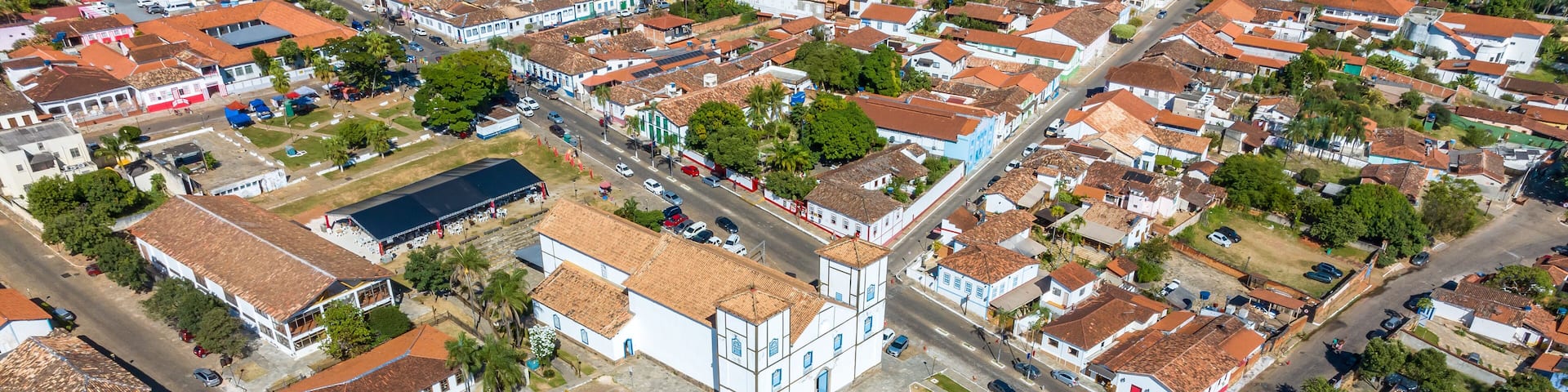 Pirenopolis in Goias, Brazil. Aerial view.