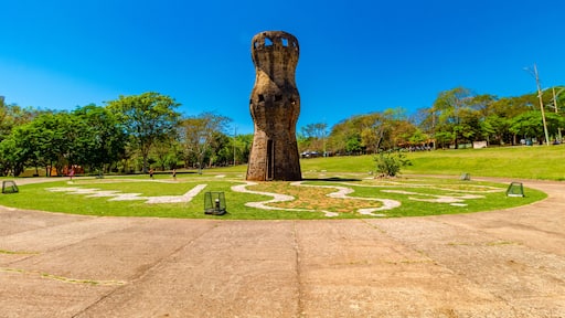 statue in the park of palace in the city in Campo Grande City in Mato Grosso do Sul Brazil