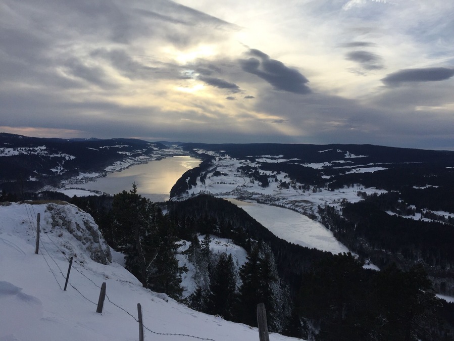 Vue du lac de Joux depuis la dent de vaullion ❤