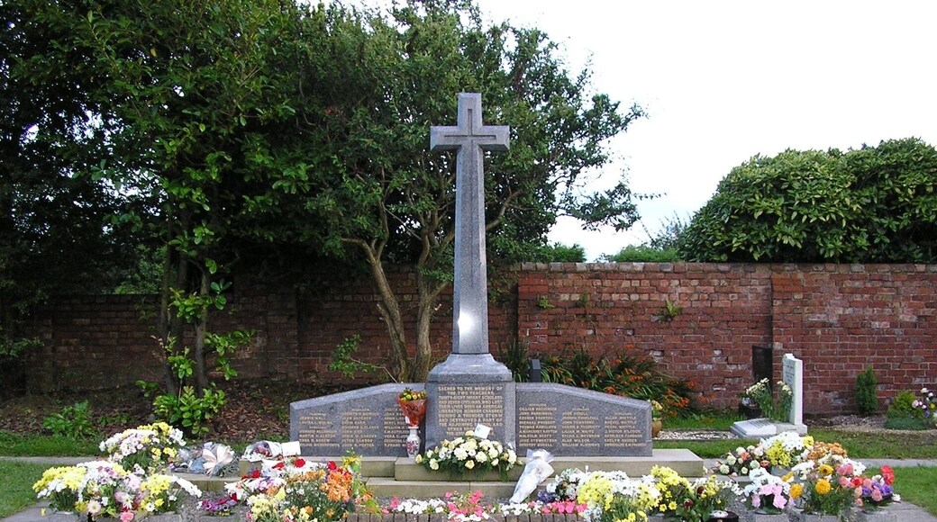 This photograph was taken shortly after the 60th anniversary of the Freckleton Air Disaster when an American Liberator bomber crashed into the village during a violent thunder storm.