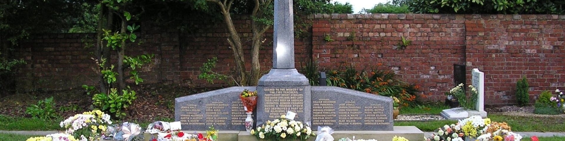 This photograph was taken shortly after the 60th anniversary of the Freckleton Air Disaster when an American Liberator bomber crashed into the village during a violent thunder storm.