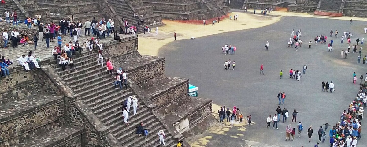 Great views from the Pyramid of the Moon.