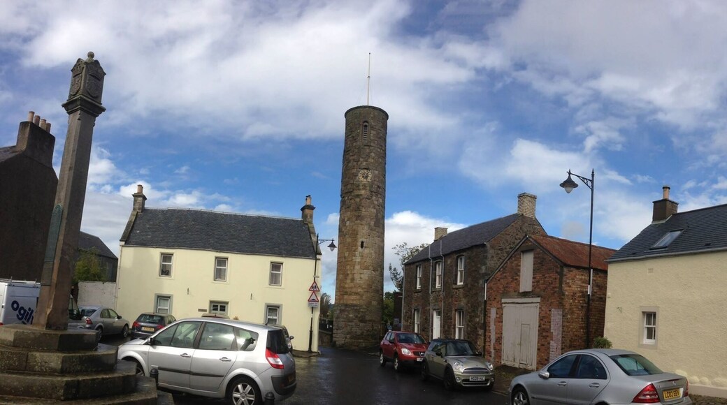 The Abernethy Round Tower. This is one of only two surviving examples of this sort of Tower, built in the Irish medieval style in Scotland. It is unusual as Abernethy was in the heart of the Pictish Kingdom.