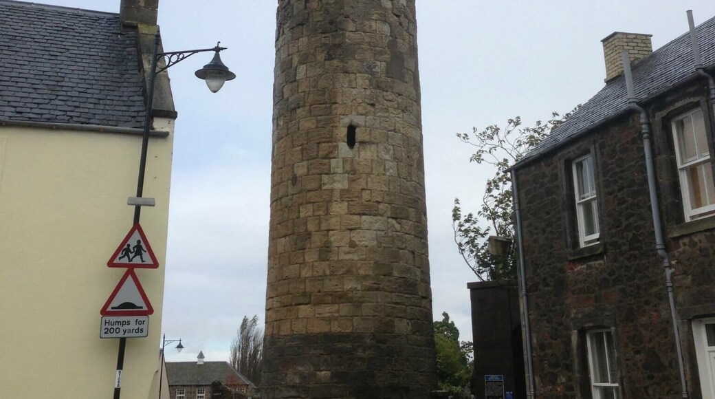 Irish Round Tower. 1 of only 2 that exist in Scotland. The Abernathy Round Tower.