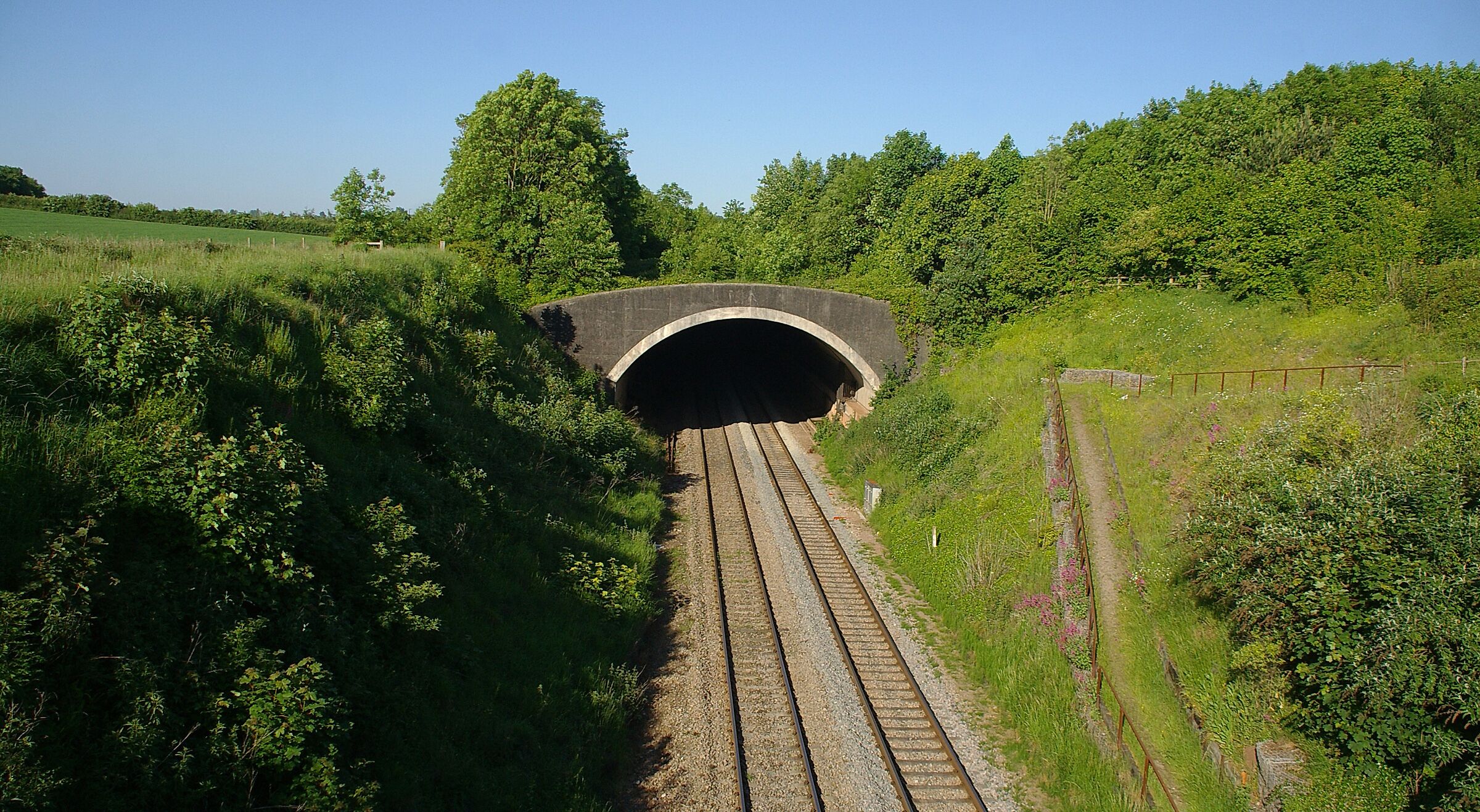 The Chepstow north tunnel on the Gloucester to Newport line.