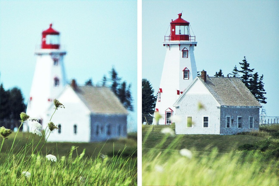 Recently restored, the Panmure Island lighthouse has a small used bookstore in its tower and overlooks the nearby beach.