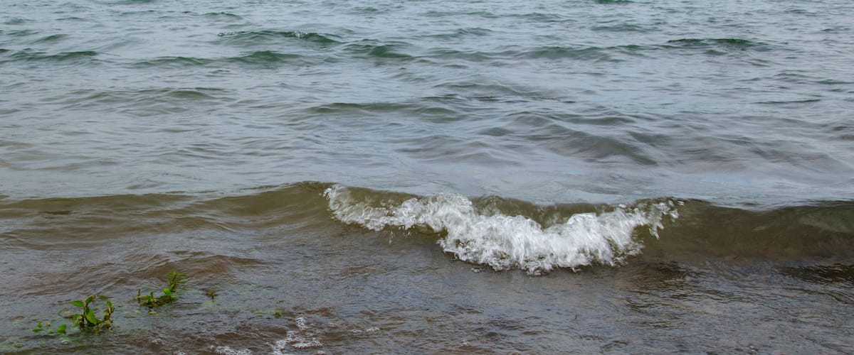 Beautiful landscape or waterscape, Dhom Dam backwater, Wai, Maharashtra, India.