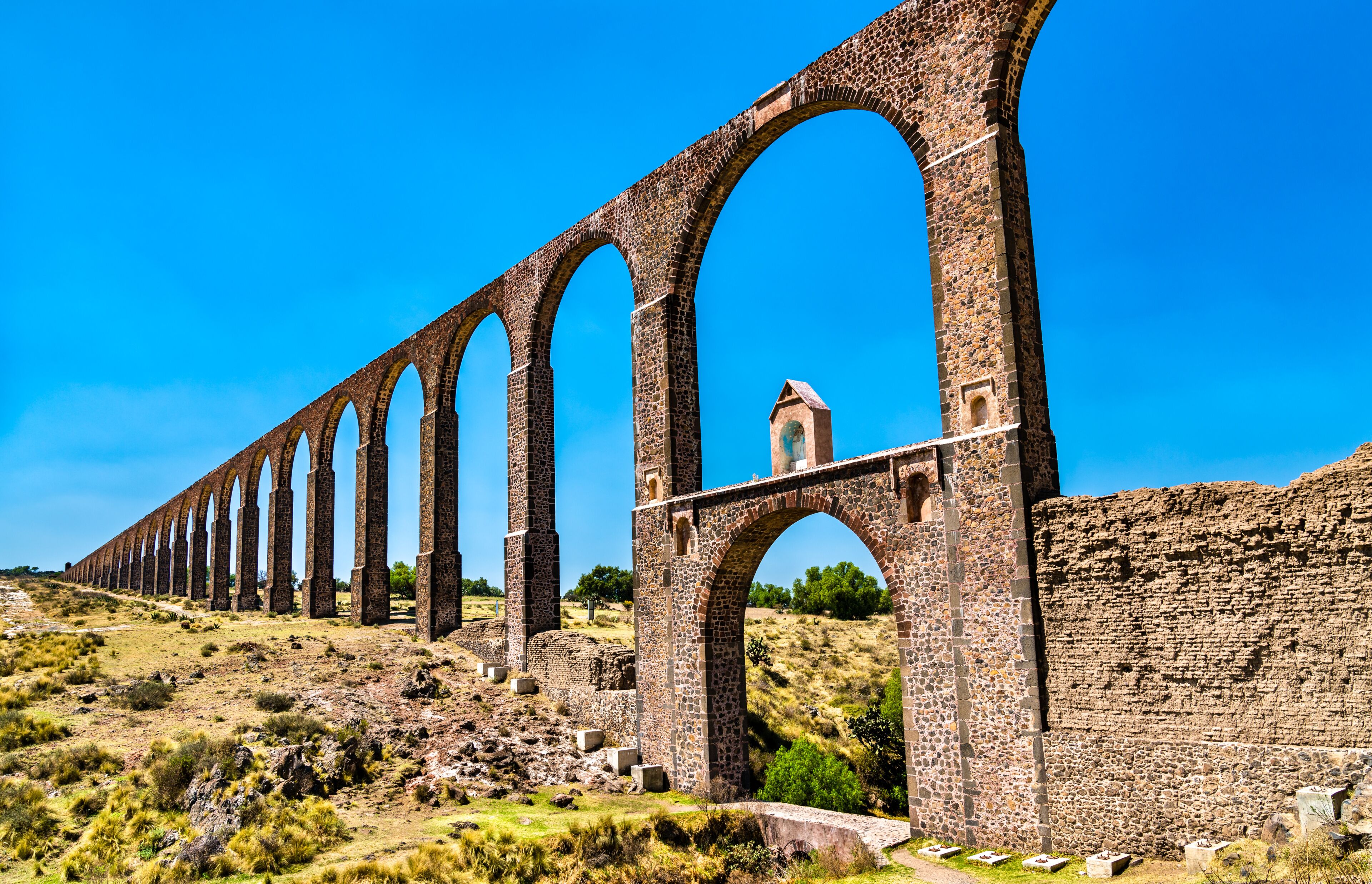 Aqueduct of Padre Tembleque in Mexico