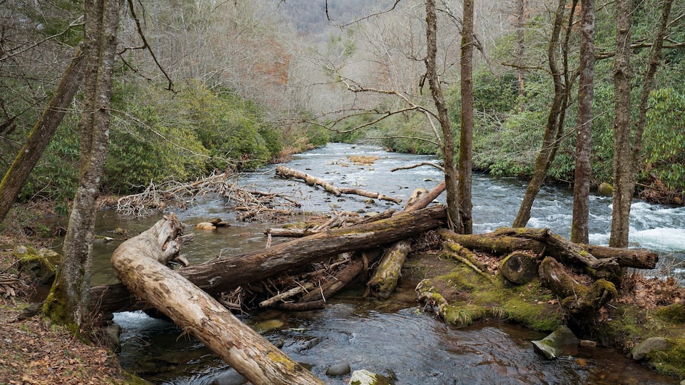 Deep Creek River in Winter