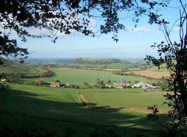 Cadbury Castle from Corton Hill