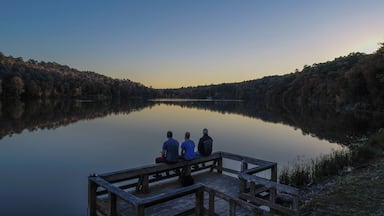 We spent a weekend at this lake hiking, climbing, and mushroom hunting. The weather was perfect for camping, and this hidden lake has a great campground and community center for visitors! #Nature #Trovember #LifeAtExpedia #LifeAtExpediaGroup