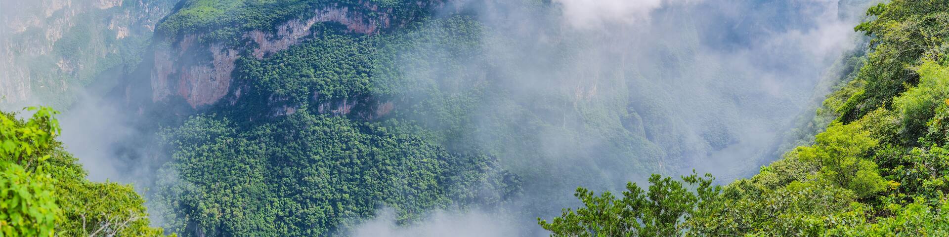 Sumidero Canyon National Park, Mexico. Natural wonder, adventure, and scenic landscape concept