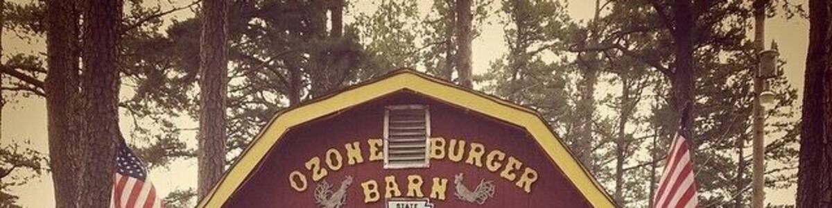 This is the Ozone Burger Barn. They have the best burgers. It is really the only thing in Ozone.