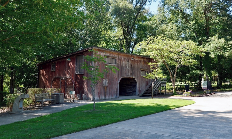 This is the barn located behind the Pfeiffer house where Ernest Hemingway penned A Farewell to Arms. He was married to the daughter of Paul Pfeiffer, Pauline. They were married from 1927 to 1940 and had two children. The home and barn are currently owned by Arkansas State University.