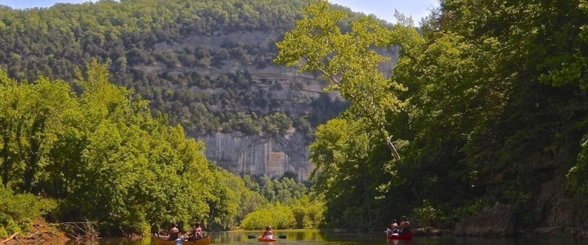 One of the best kayaking trips I have been on. The Buffalo National River is stunning. The large cliff lines are wonderful on this section of the river.