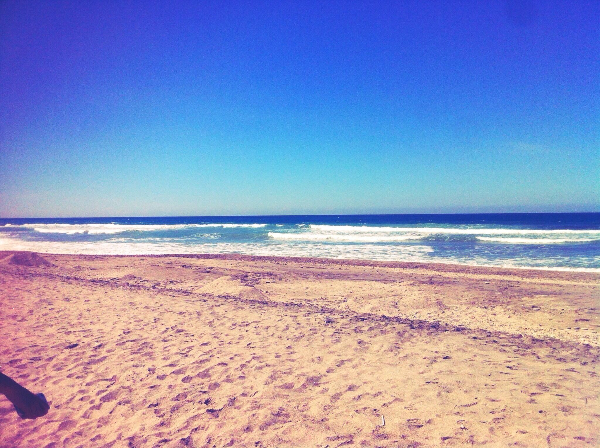 Clear skies, blue skies. #beach