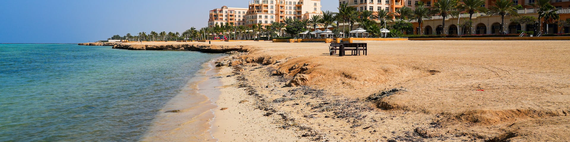 Bay La Sun Beach on the Red Sea coast in King Abdullah Economic City (KAEC), Saudi Arabia