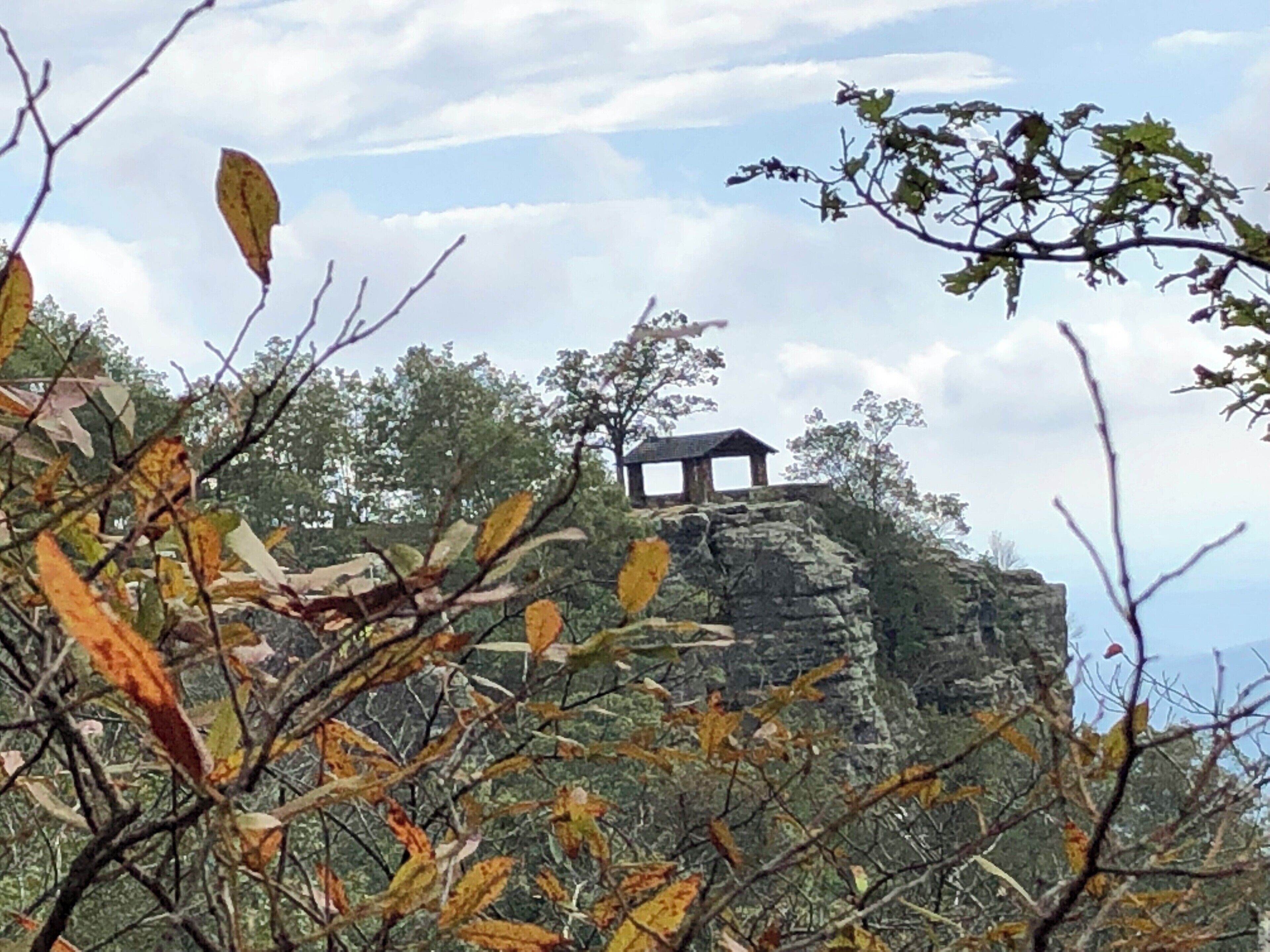 One of the CCC shelters at White Rock Mountain #history