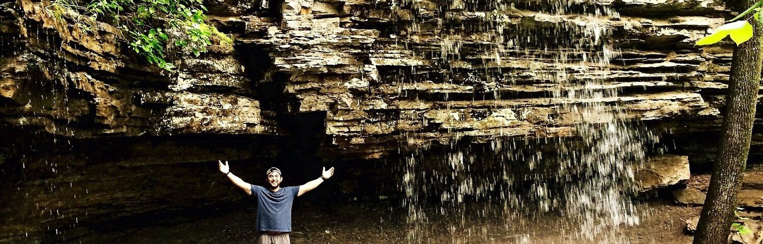 Getting wet in Arkansas's very own Devils Den. #waterfalls #waterlust #getwet