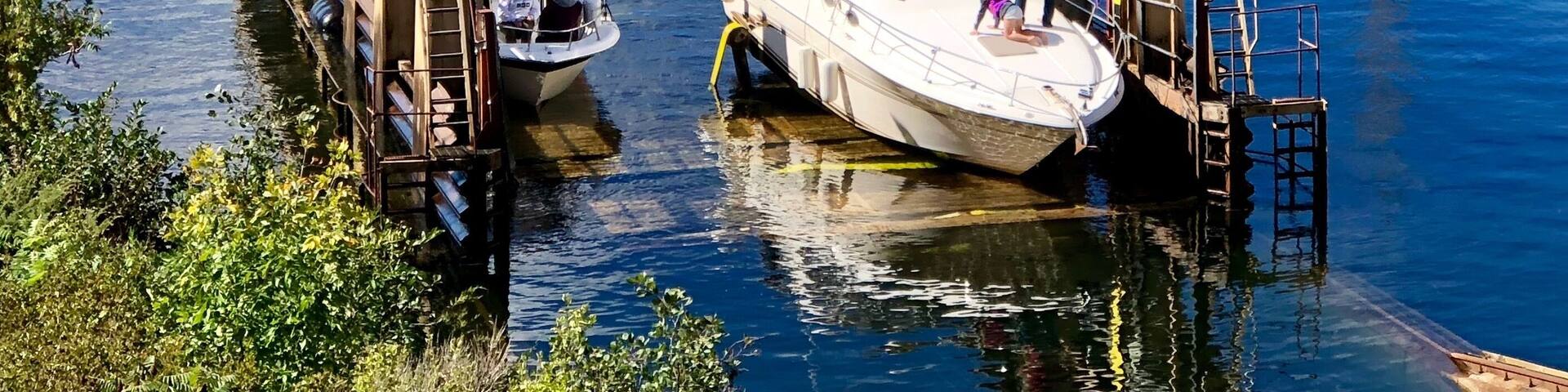 The Big Chute Marine Railway is a one-of-a-kind experience. The Cottage area in Canada has so many beautiful sites.