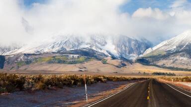 This is Highway 120, early fall but a storm had just passed on my way to Highway 395.
