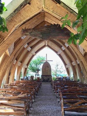 This is a Chapel overlooking the Beach of Badoc, Ilocos Norte(Philippines). It was built for tourist to come visit the place, along the beach are floating cottages for everyone to stay, this photo was taken during my vacation last Dec.10,2018. La Virgen Milagrosa means The Miraculous Virgin Mary. #Perspectives Photo Contest