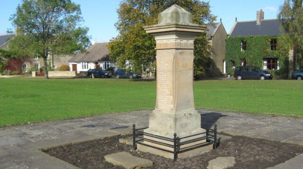 Tudhoe Village War Memorial On the village green in County Durham