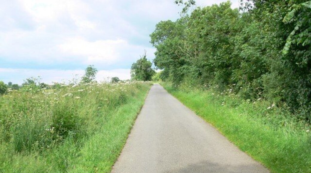 Climbing Berrycott Lane North of the Leicestershire village of Seagrave.