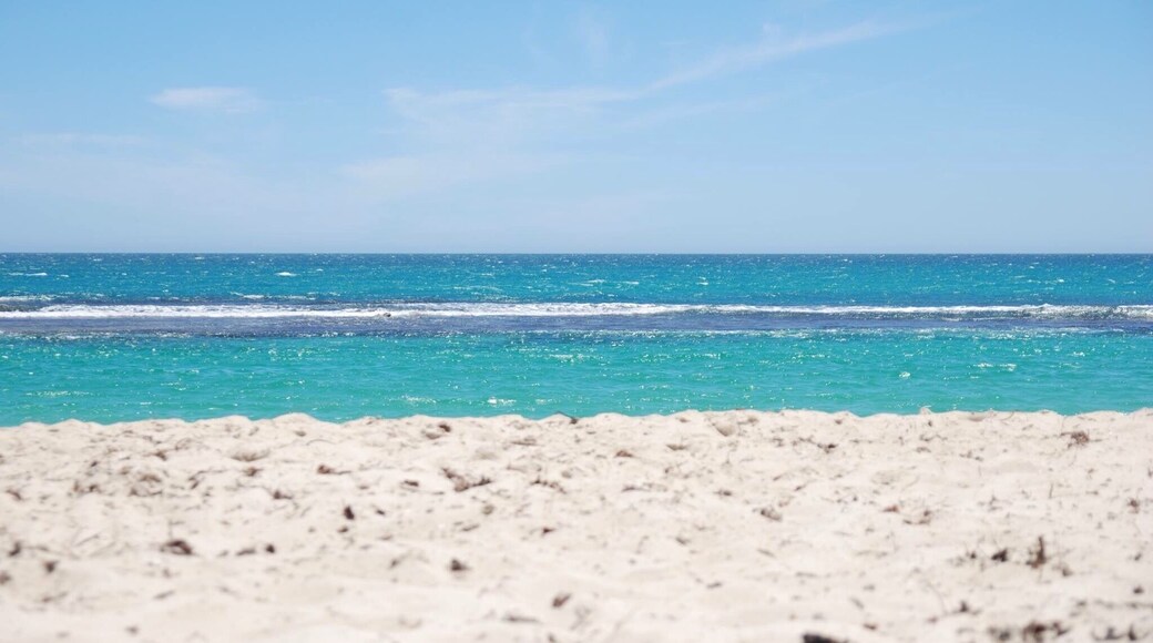 Our stop off in Blue Lagoon, Yanchep on our holiday in Australia. The sea was clear, calm and so blue! Whilst the sand burnt our feet. The beach was endless and wasn't busy. It was beautiful, we swam out to the reef break and returned to a picnic 🍞