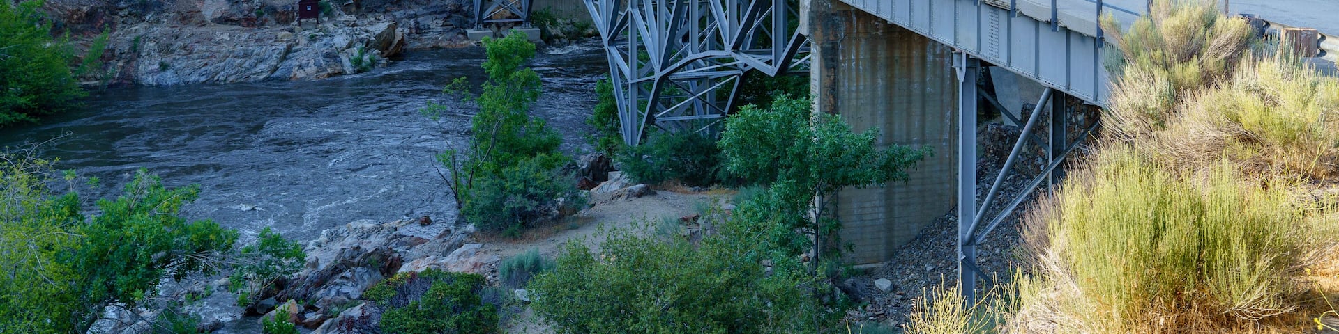 Johnsondale Bridge over Kern River in Camp Nelson, California