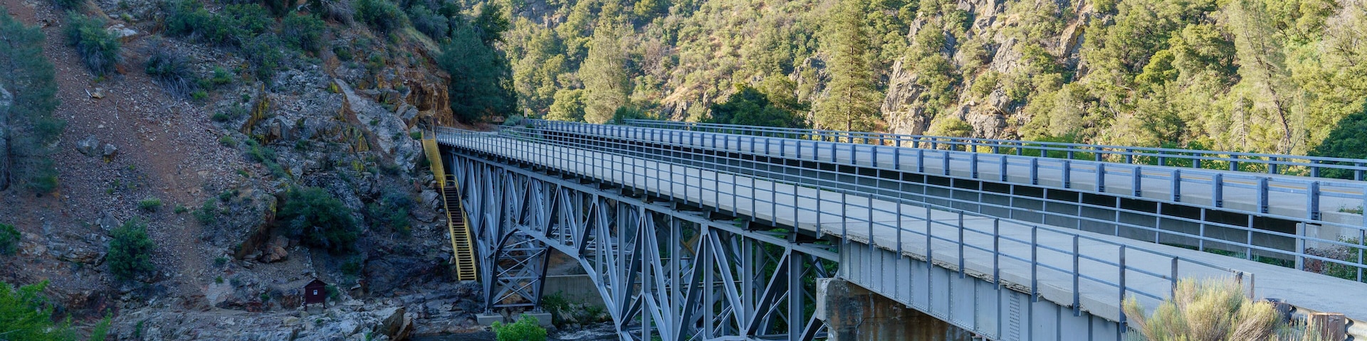 Johnsondale Bridge over Kern River in Camp Nelson, California