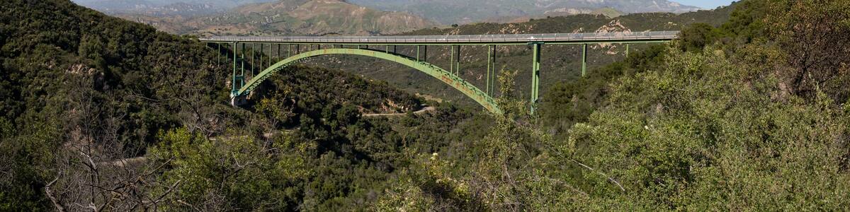 Cold Springs Bridge in Southern California near Santa Barbara