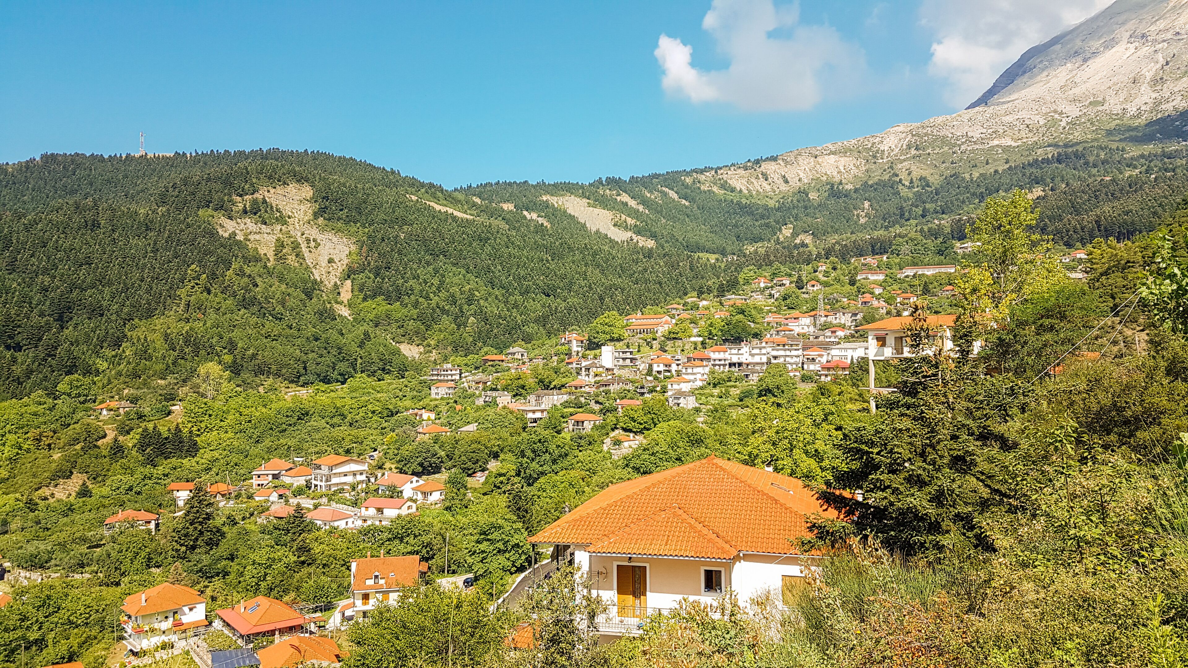 Vourgareli village in Epirus Arta Greece