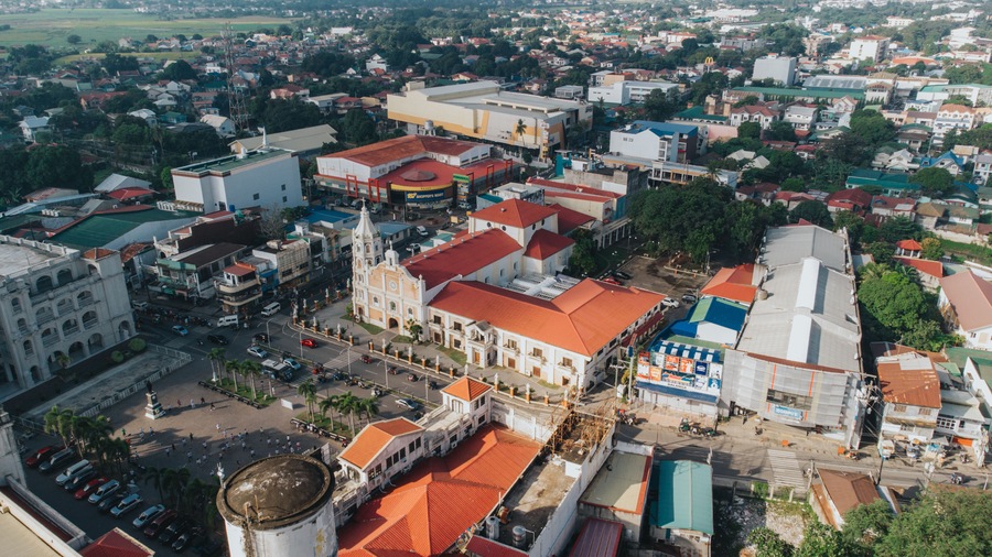 Cathedral Shrine and Parish of St. Joseph Aerial View, Balanga City, Bataan, Philippines