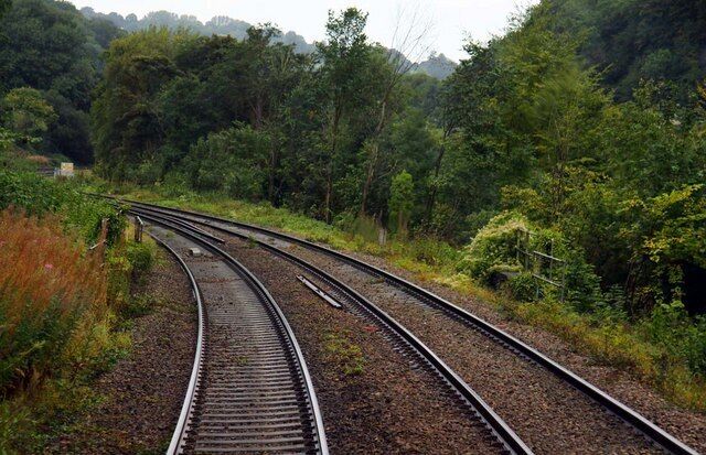 The Swindon - Gloucester line near Chalford
