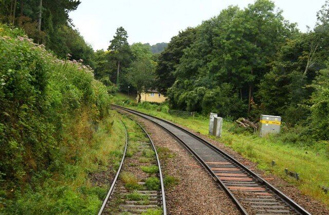 The Swindon - Gloucester line near Chalford