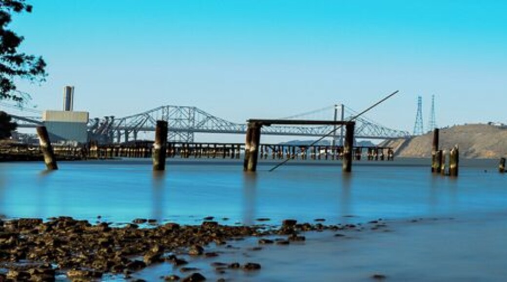 What remains of the ferry boat Garden City. The Southern Pacific used it from 1878-1929