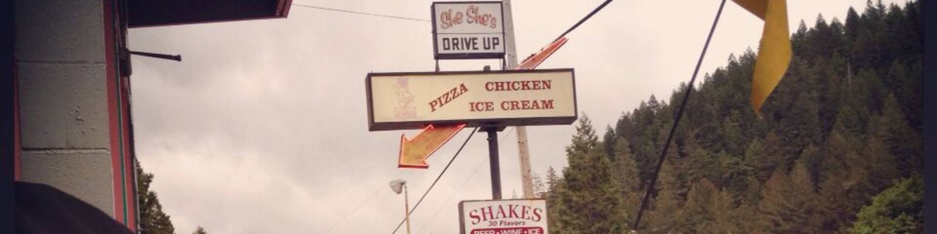 Roadside diner dinner at She She's. Flamingos aplenty inside!
My decked out Bob trailer and tour mate.
We're on a 1000 mile, musical bike tour from Bellingham, WA to San Francisco, CA.
Go to facebook.com/bellow.wing.strangely for more info.
#biketour #bellowwingstrangely #tourbutts #roadtrip #alwaysexplore