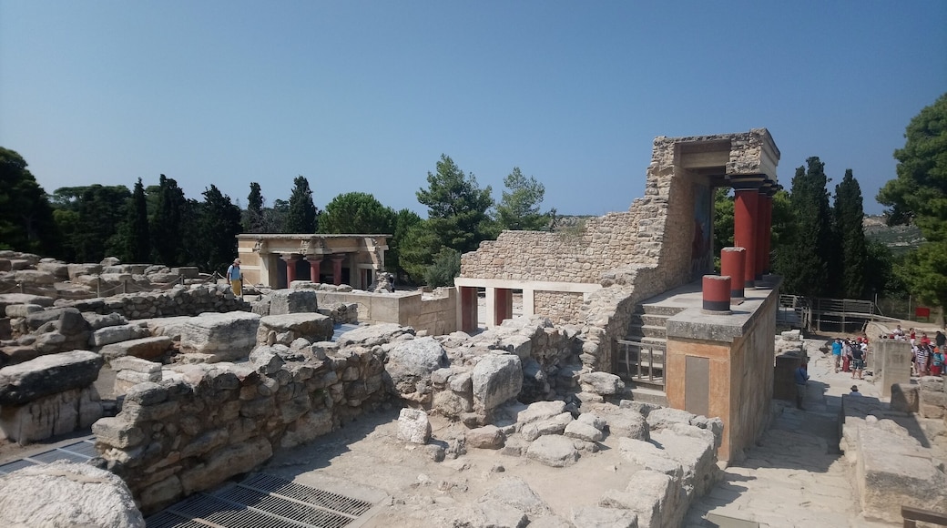 The ruins of the palace of Knossos are spectacular. You are able to walk around and through the majority of the rooms and get some great pictures. Definitely worth a visit and I'd also recommend going to the archaeological museum in Heraklion which is about 5km from Knossos, you can get a combined ticket for 16 euros!