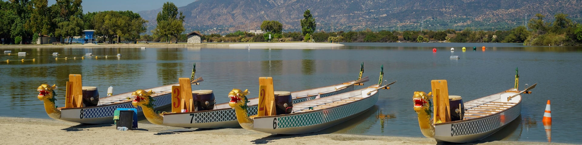 Dragon boat at Santa Fe Dam Recreation Area